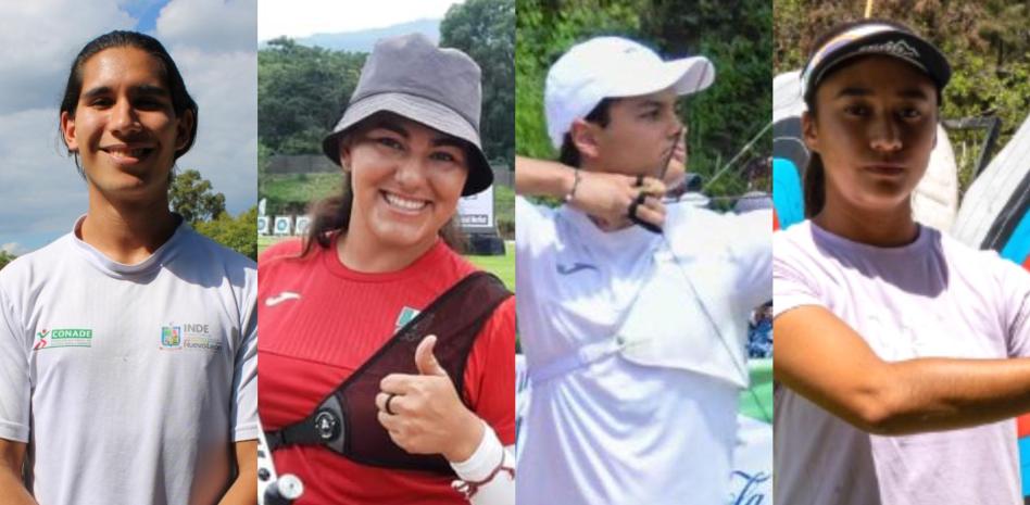 El equipo mexicano de tiro con arco para los Juegos Olímpicos de París 2024