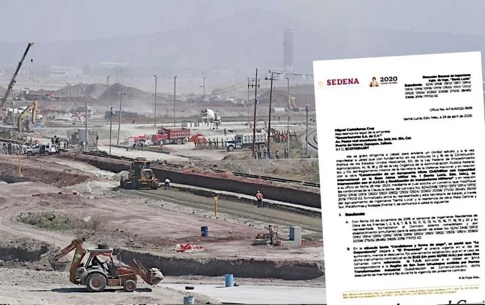 Compró Sedena diésel robado para construir AIFA